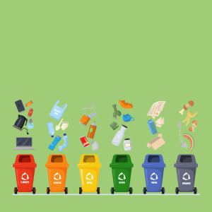 Different types of waste