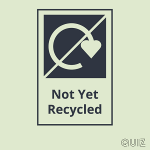 Not yet recycled because it's difficult to recycle